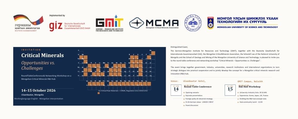 STRENGTHENING POLICY DIALOGUE AND RESEARCH COLLABORATION IN MONGOLIA’S CRITICAL MINERALS SECTOR